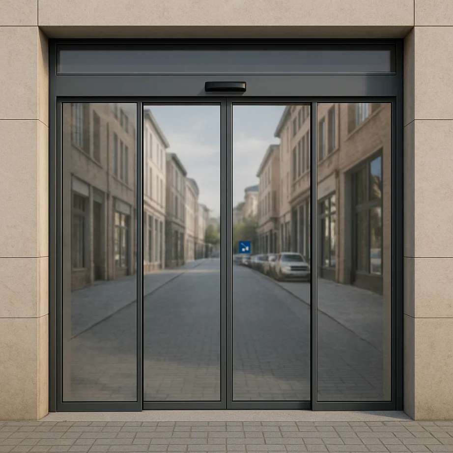 puertas automaticas de cristal templado