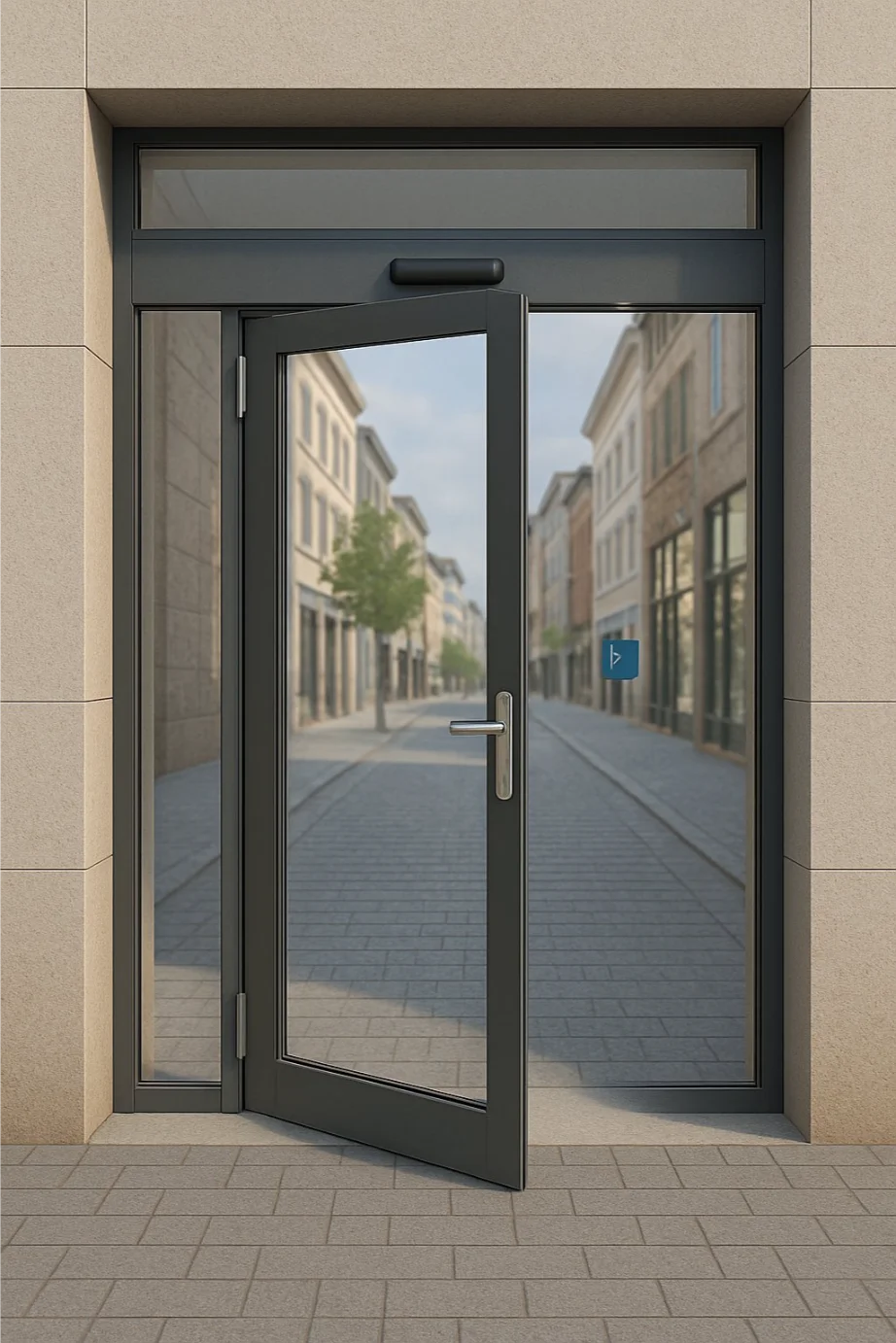 puertas automaticas abatibles pistones