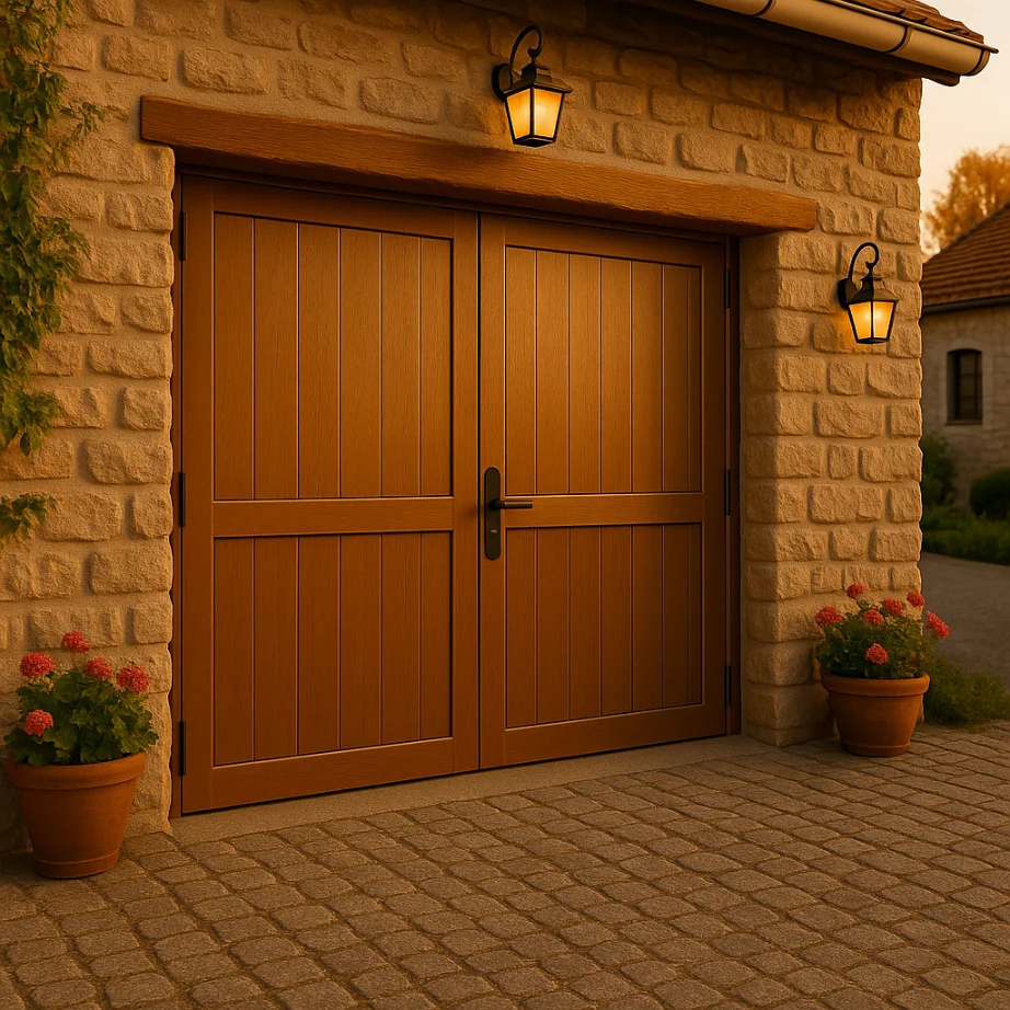 puertas de garaje abatibles automaticas